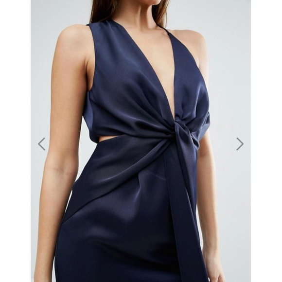 ISO - ASOS Cami Strap Fold Front Wrap Maxi Dress - Picture 4 of 5